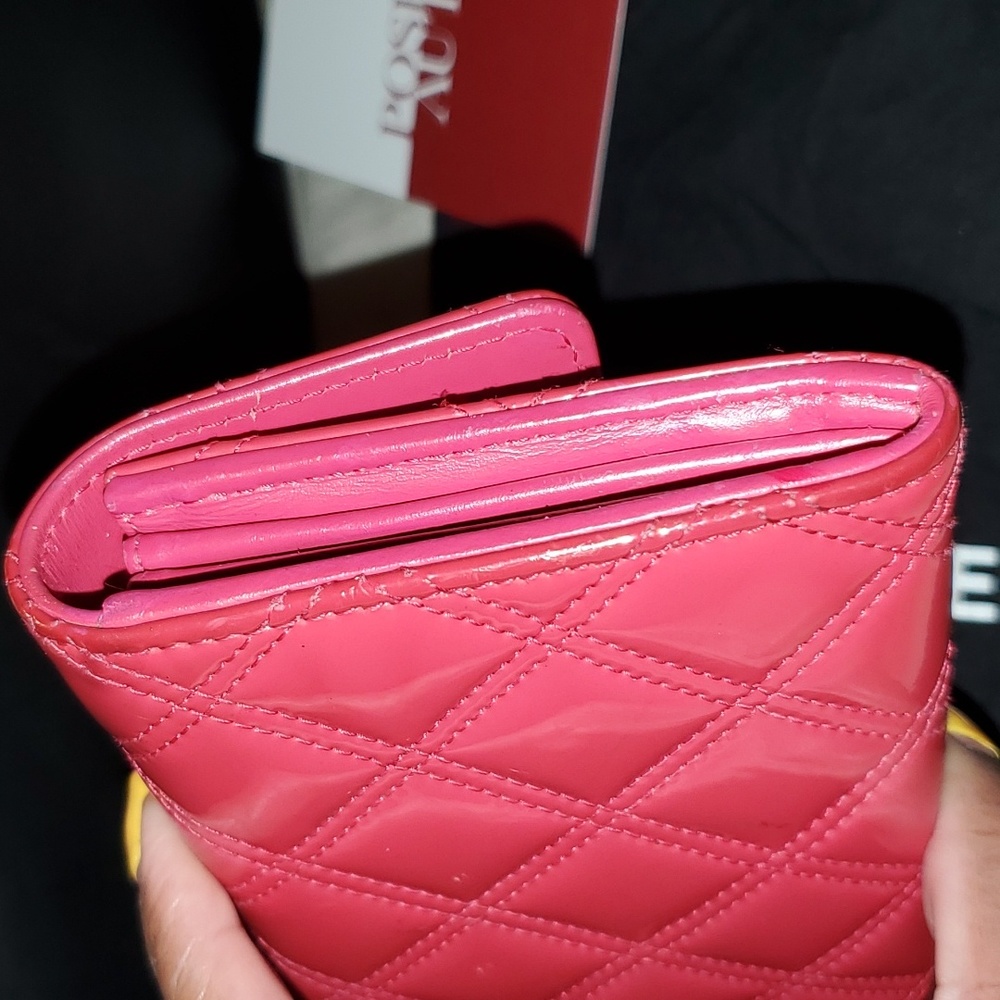 EUC Chanel long flap wallet in patten Hot Pink. - Picture 10 of 11